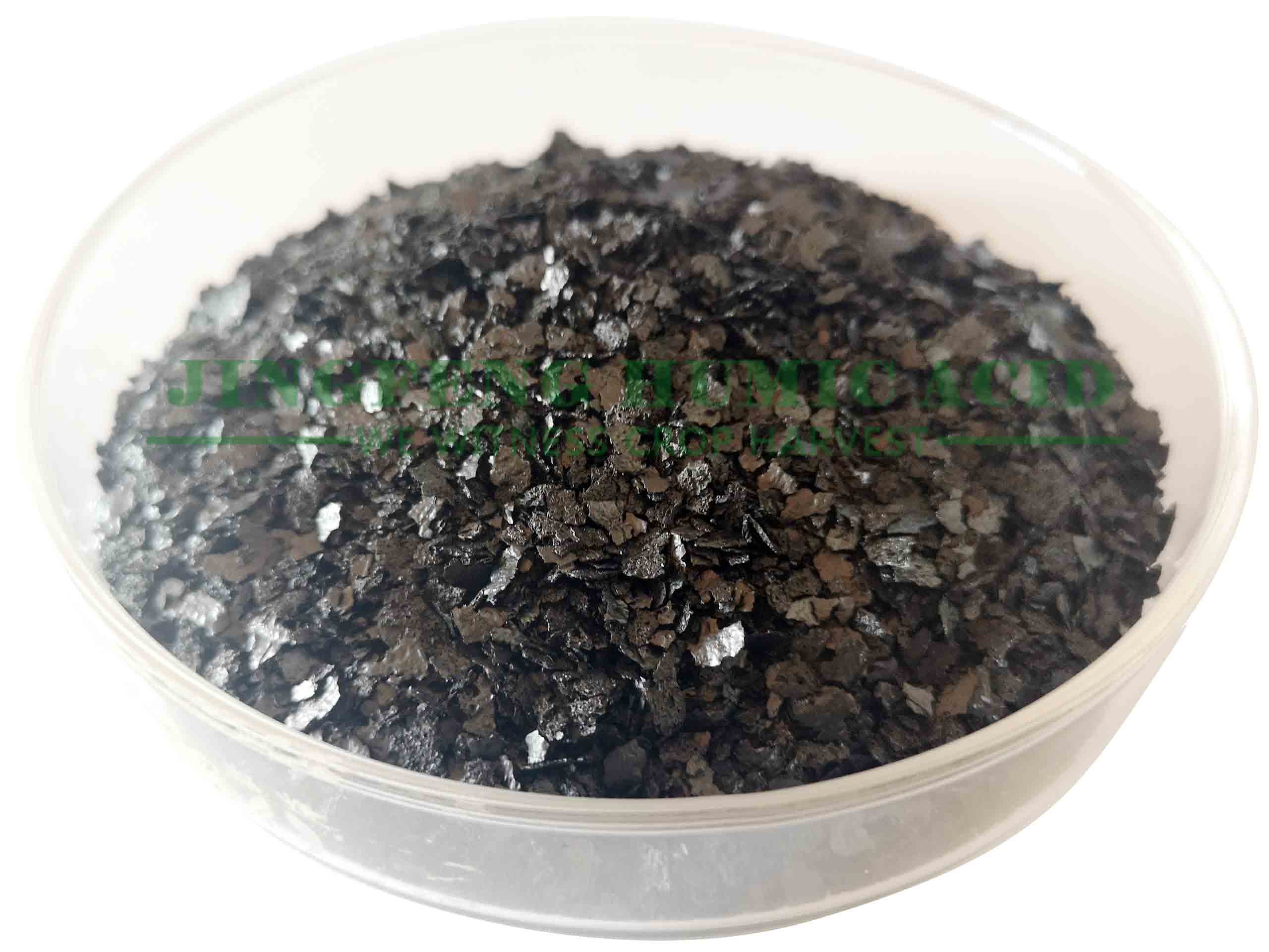 Sodium humate big flakes Particle size 3-5mm